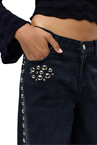 Vroom Jean in Black Denim