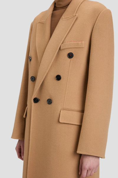 Double Faced Overcoat - Camel