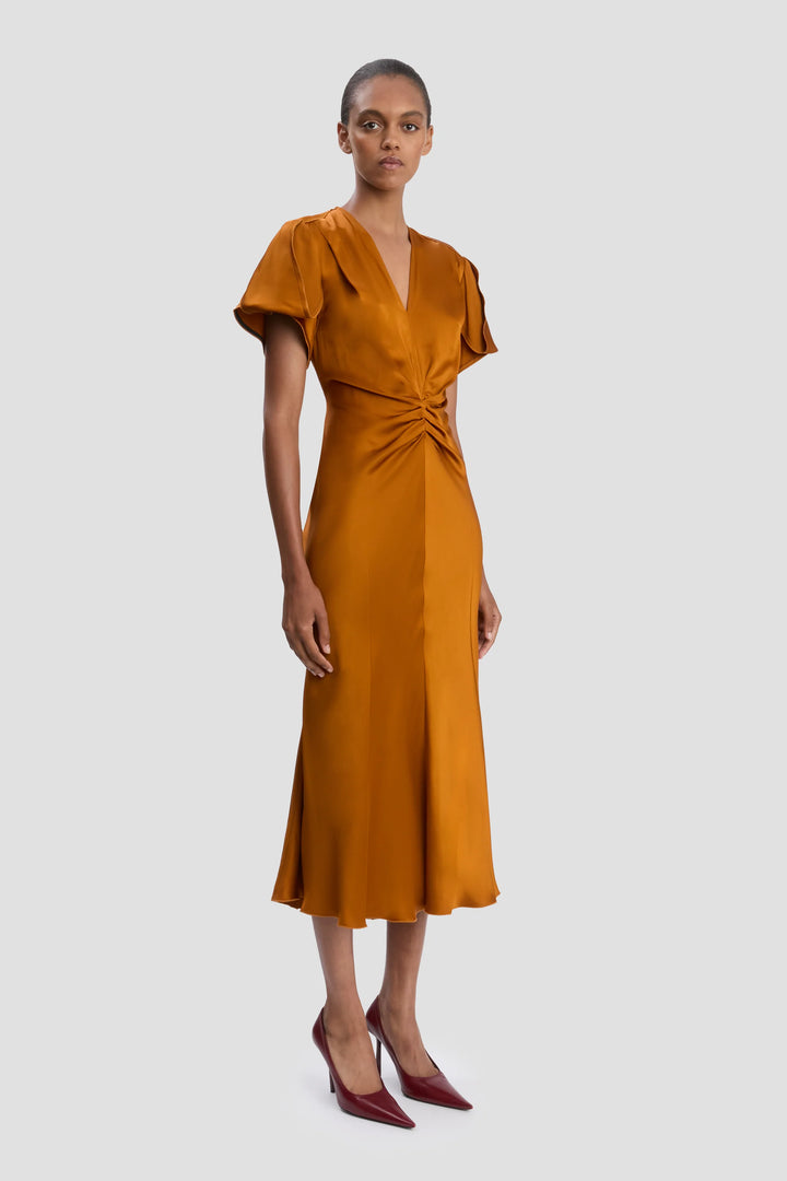 Eve Midi Dress - Bronze
