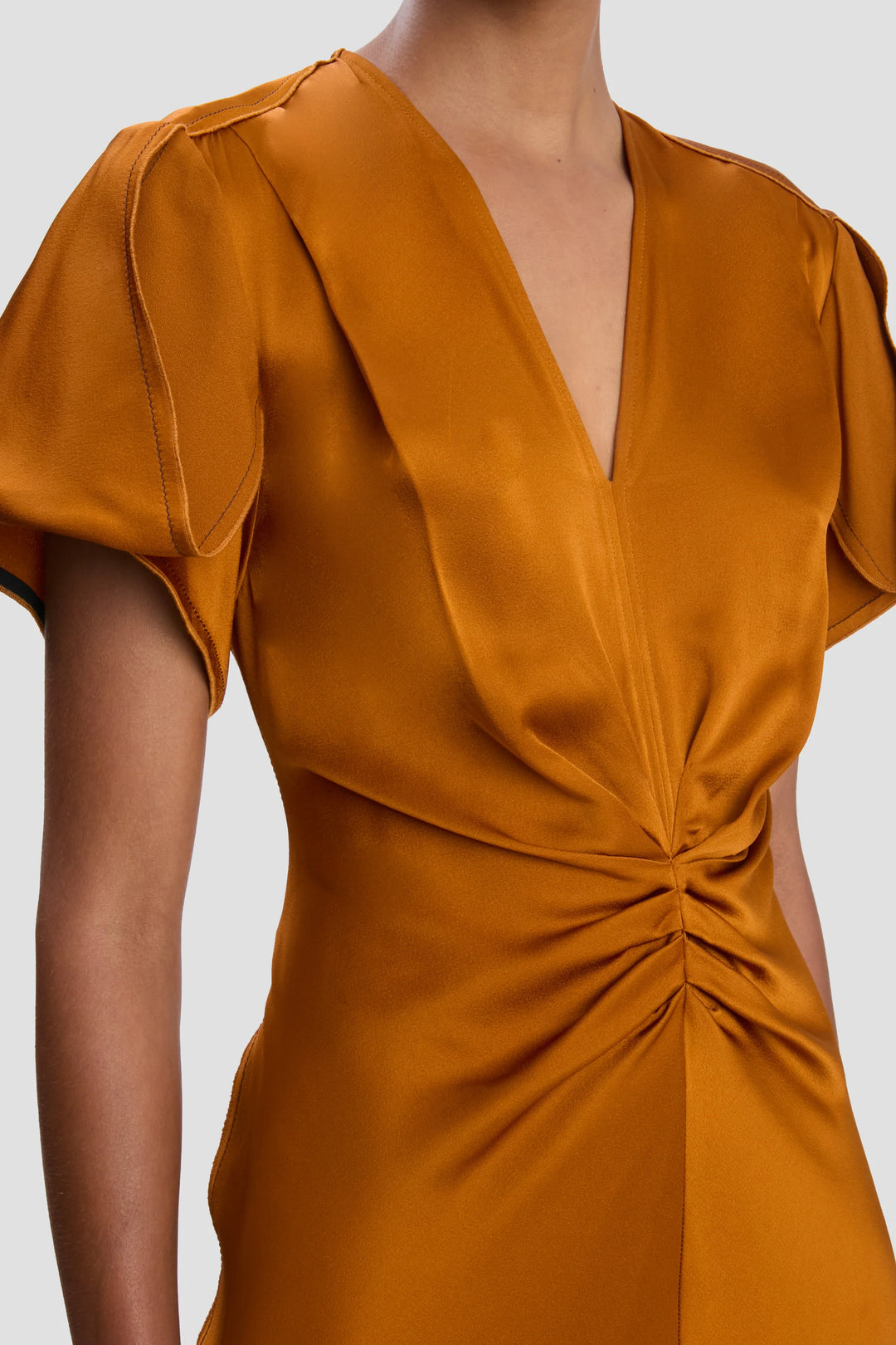 Eve Midi Dress - Bronze