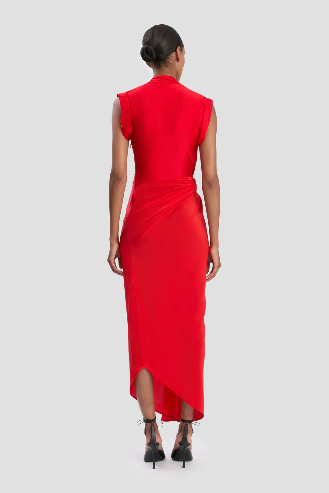 Twist Dress - Cardinal Red