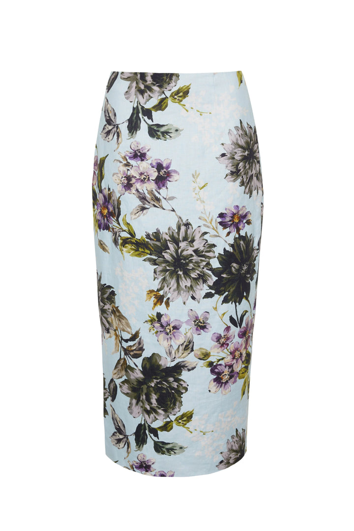 SIENNA SKIRT -  Margaux Bloom Blue