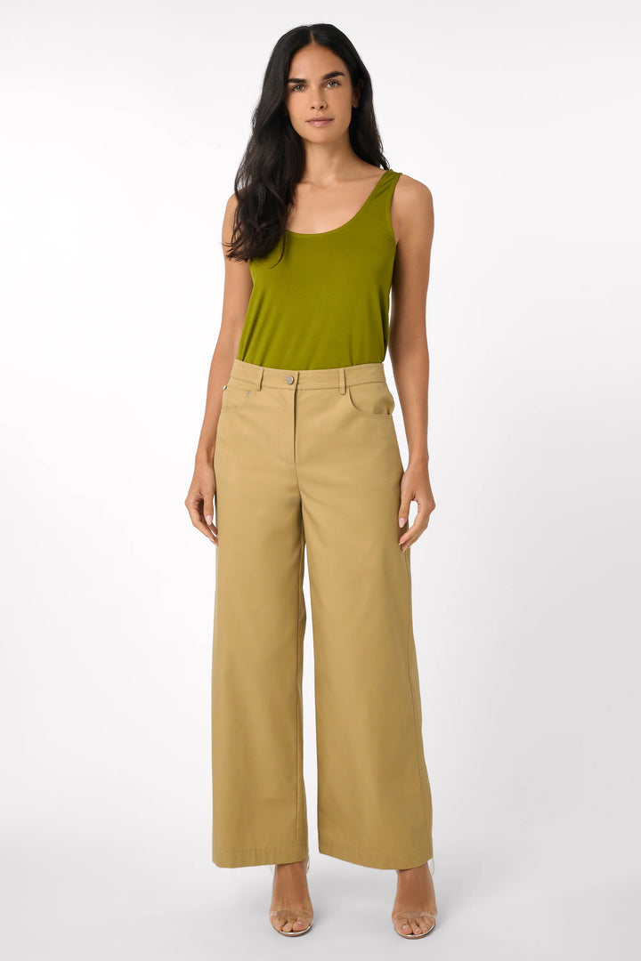 Nell 5 Pocket Straight Leg Pant- Khaki
