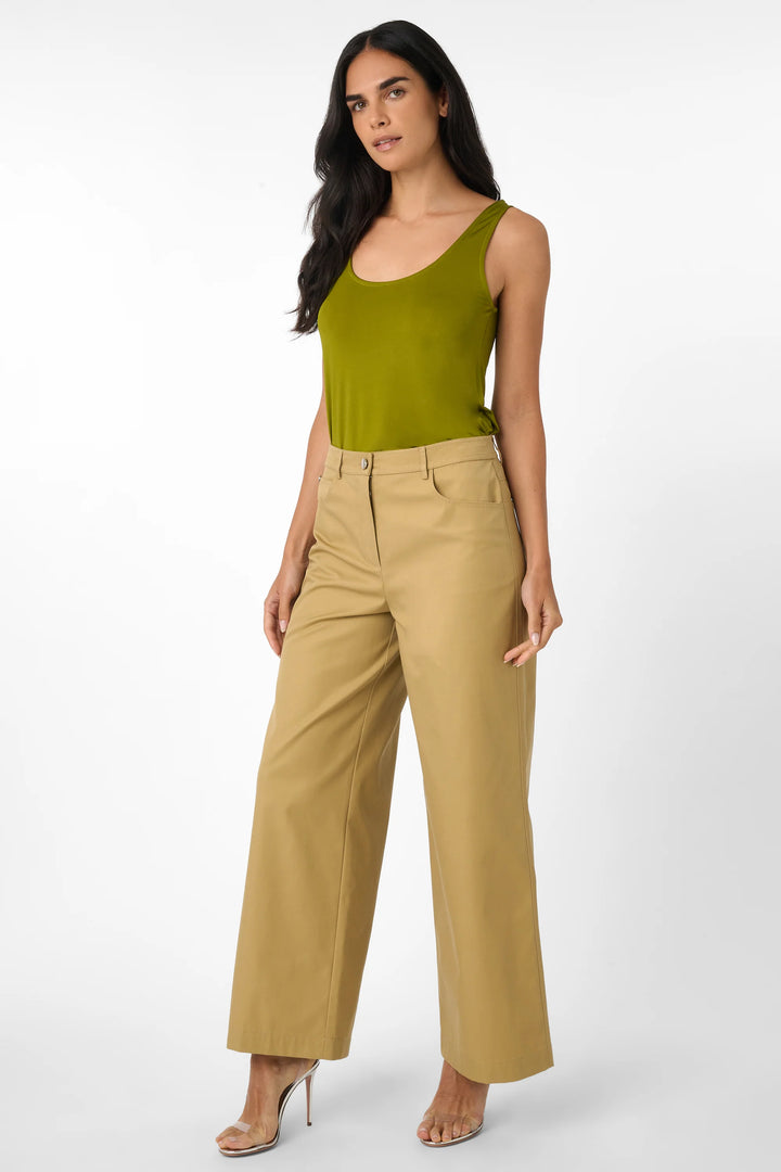 Nell 5 Pocket Straight Leg Pant- Khaki