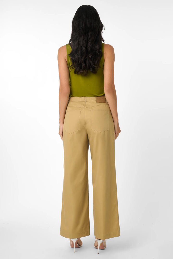 Nell 5 Pocket Straight Leg Pant- Khaki