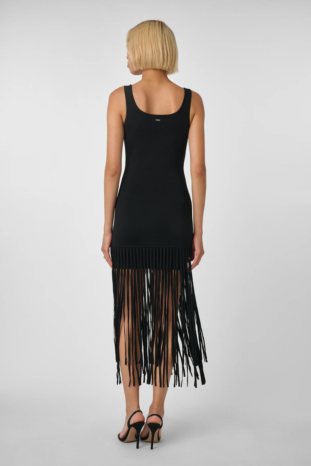 Toccin - Roxanne Mini Dress with Fringe - Black