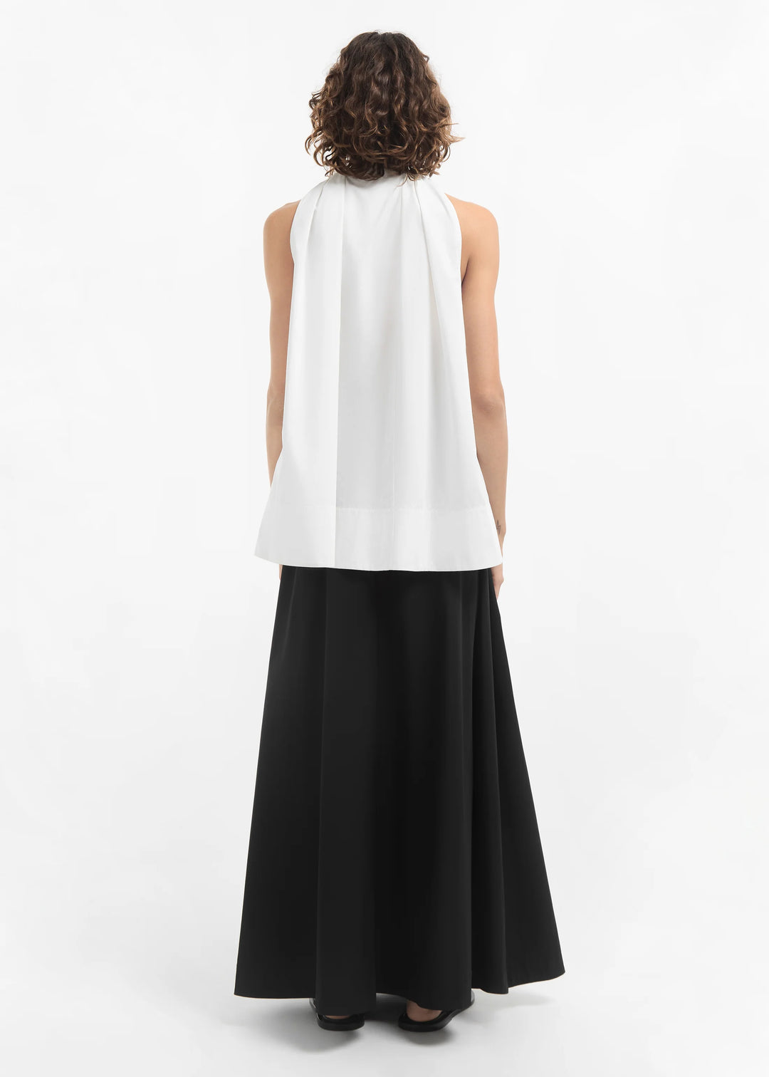 Gathered Tunic Shirt - White