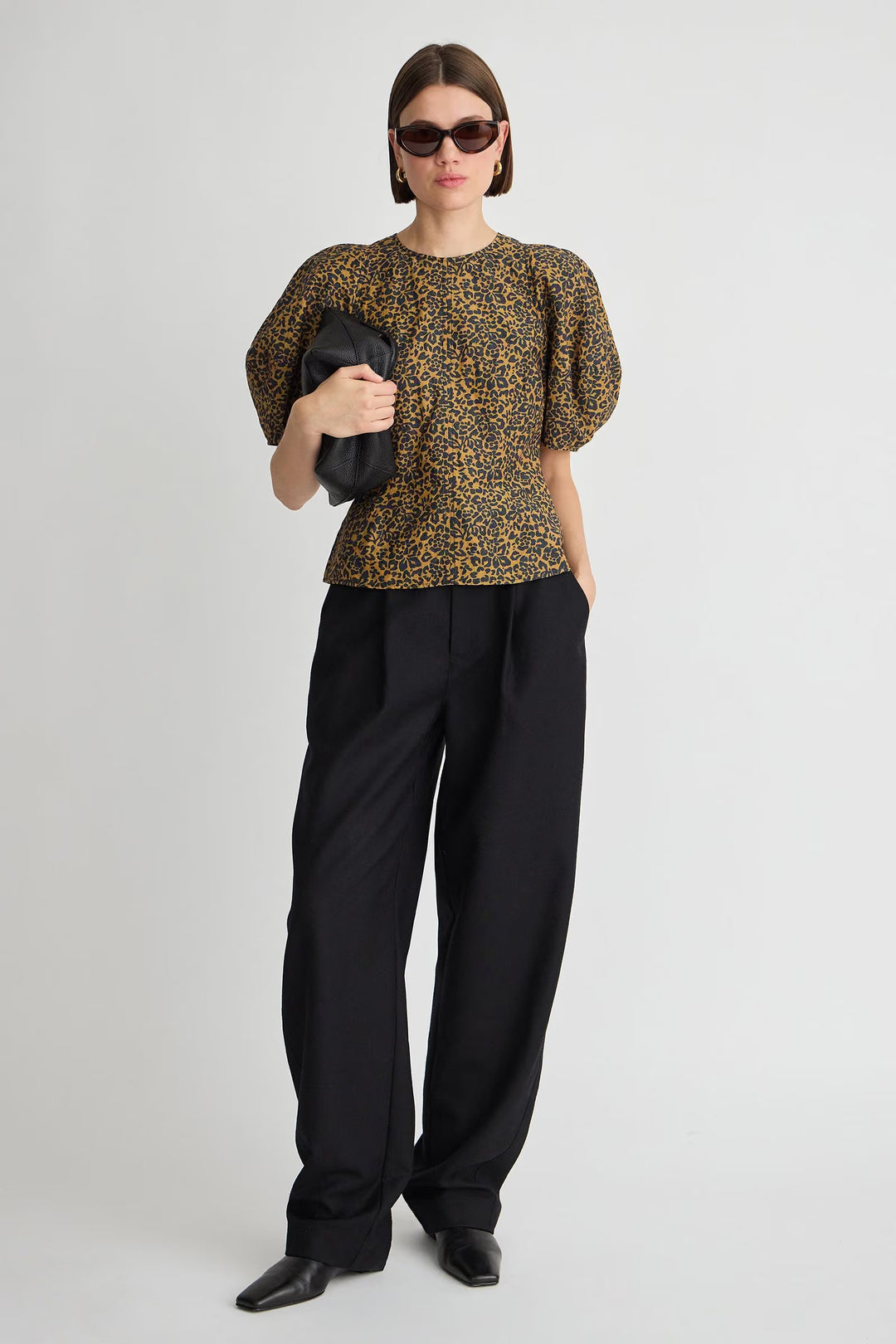 Lino Top - Animal Print