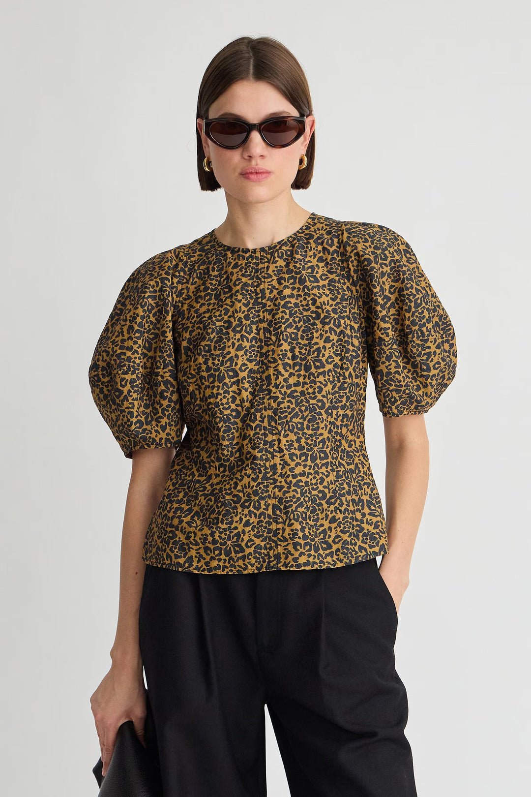 Lino Top - Animal Print