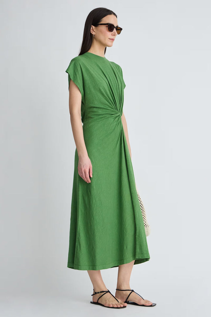 Volta Twist Dress - Loden