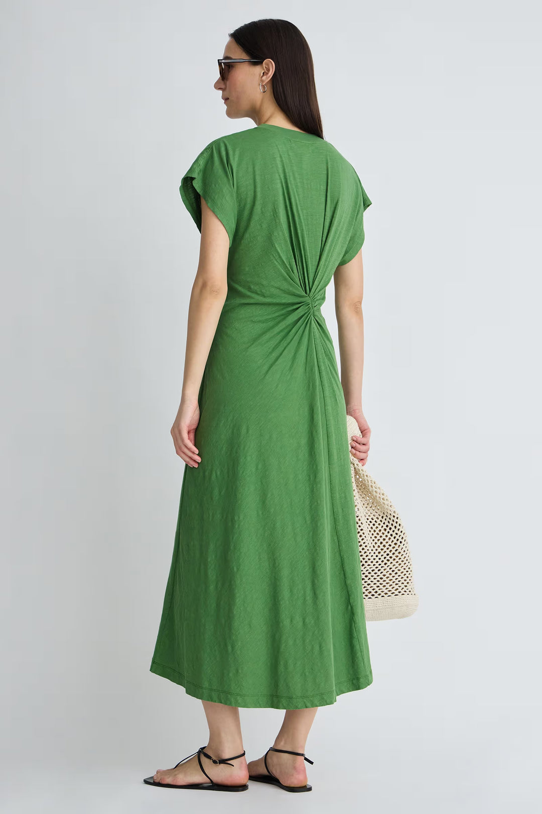 Volta Twist Dress - Loden