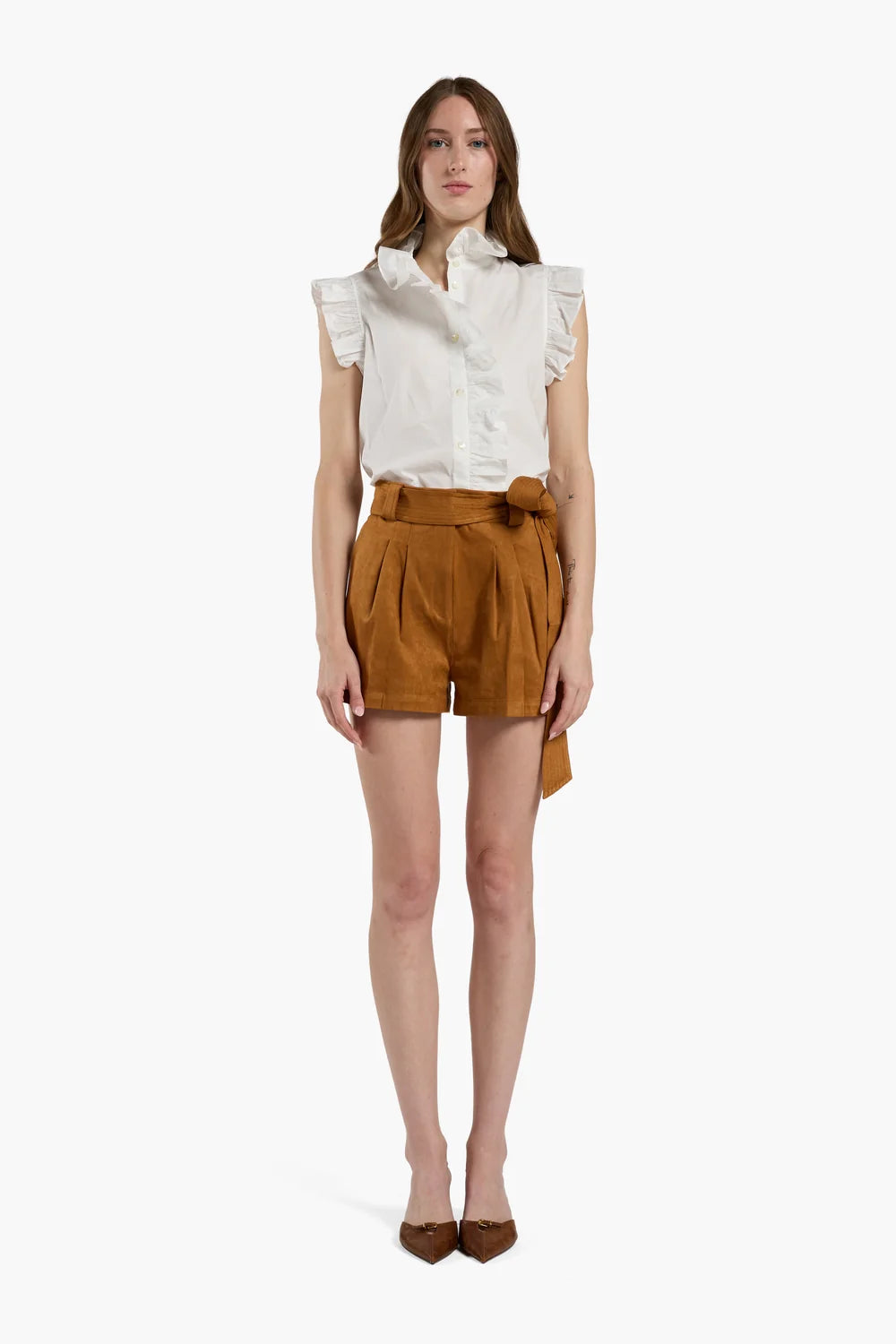 Indigo Short - Camel