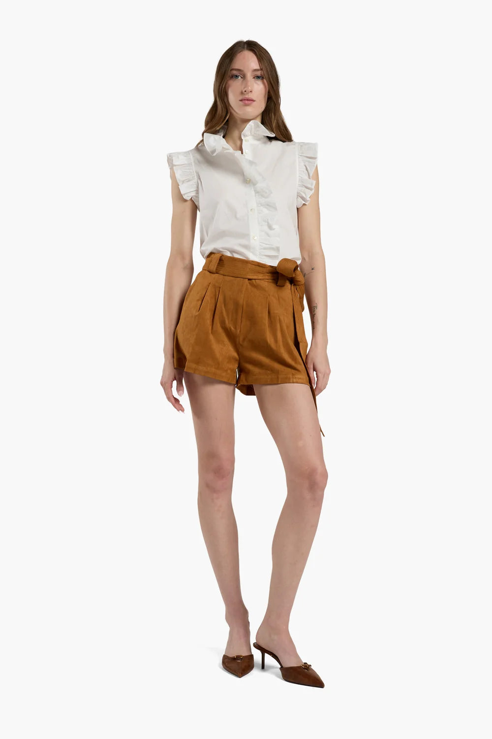 Indigo Short - Camel