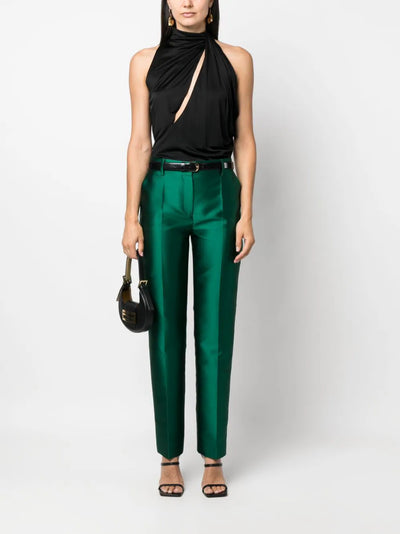 Mikado Tailored Trousers - Emerald Green