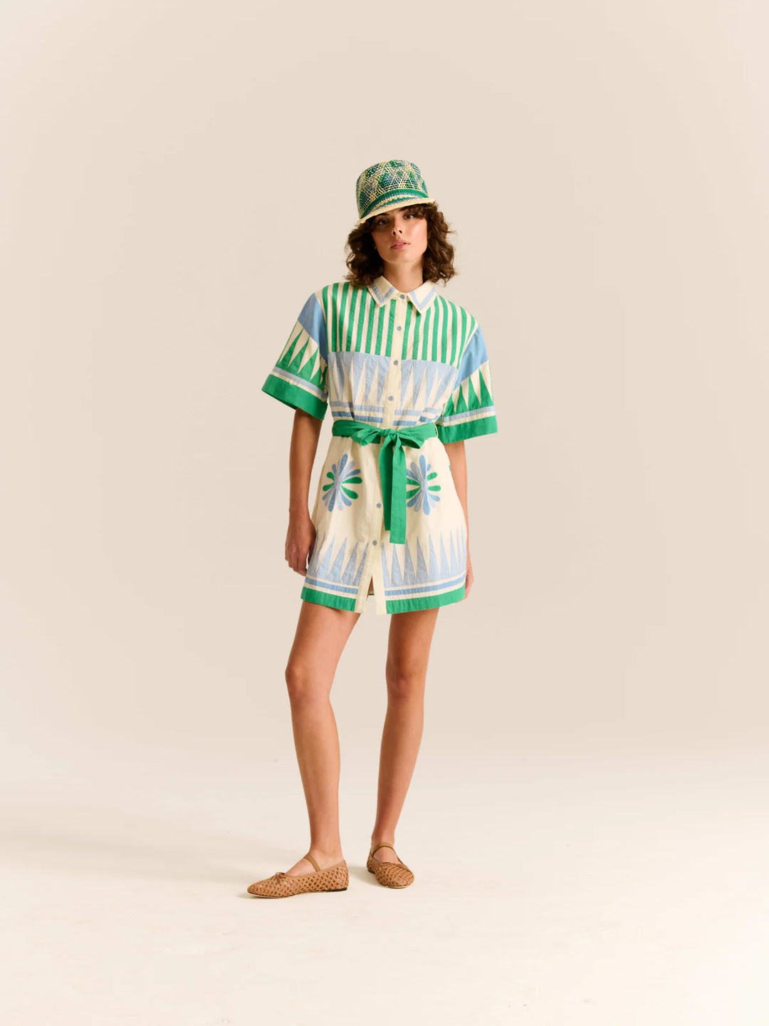 Amaia Dress - Green Multi