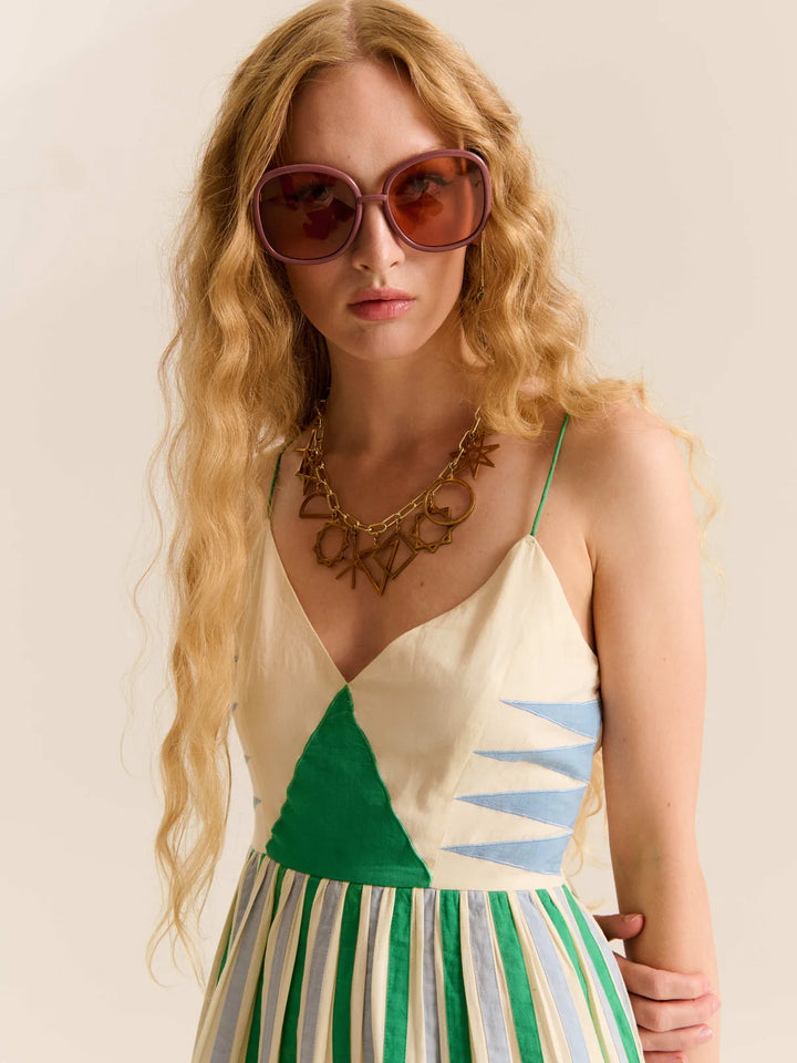 Amelia Dress - Green Multi