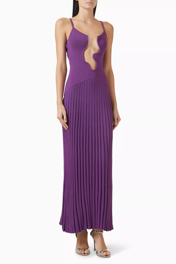 Salacia Wire Sunray Dress - Grape