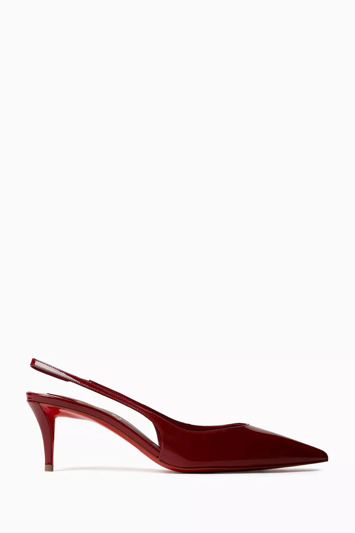 Miss Z 60 Slingback Pumps in Patent Leather - Red