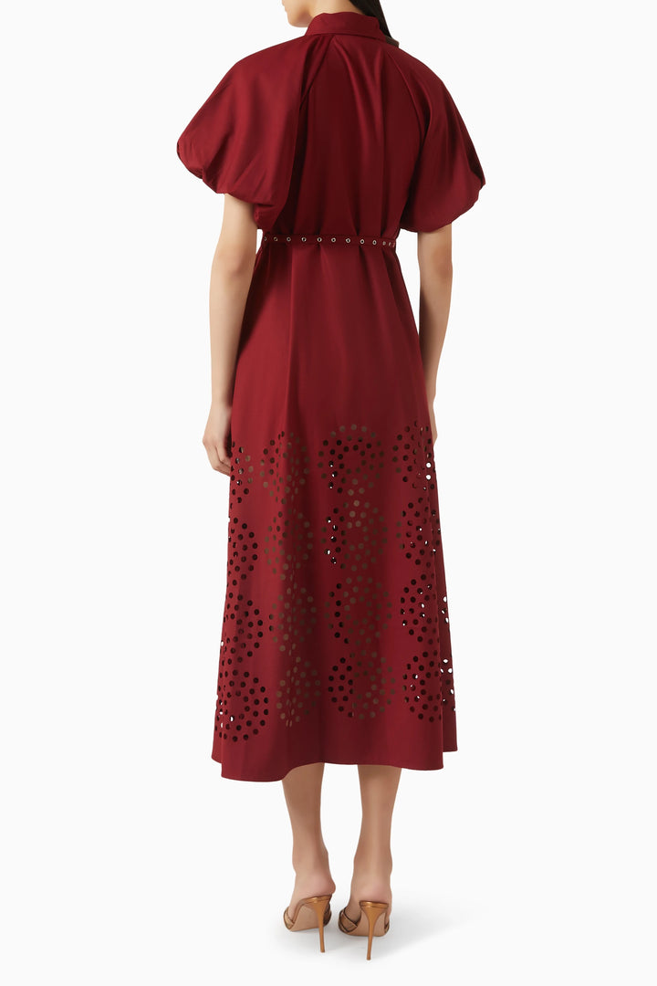Simone Dress - Burgundy