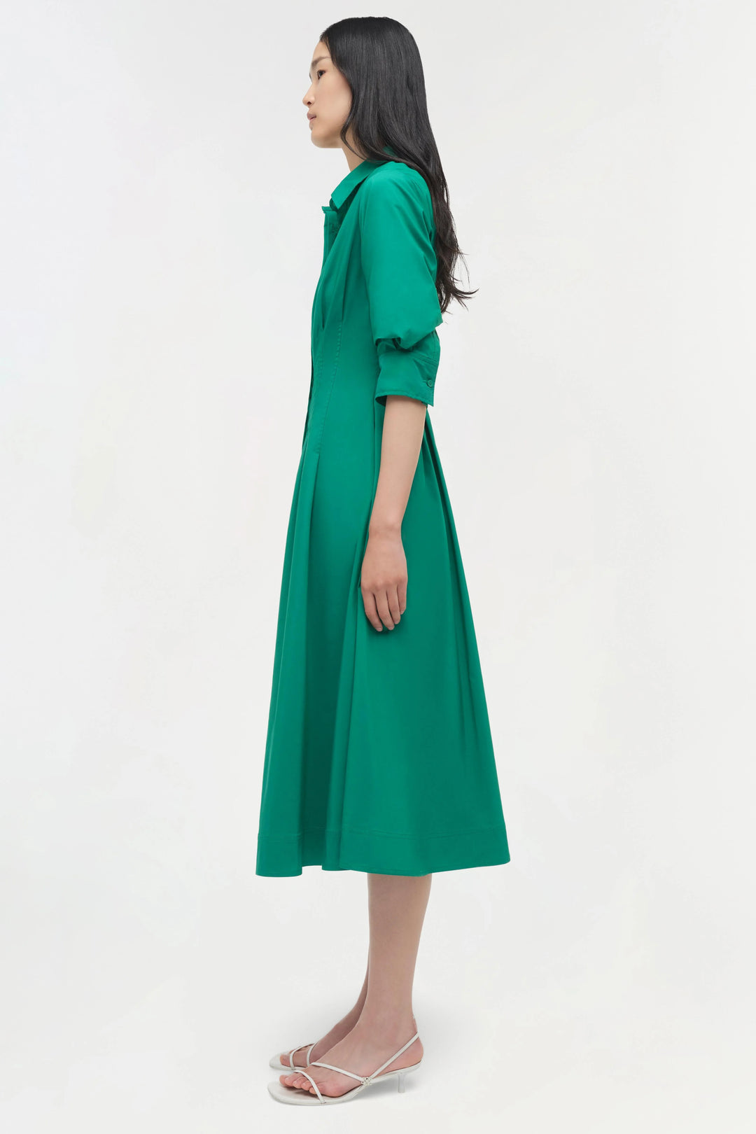 Jazz Pintuck Midi Dress - More Colors Available