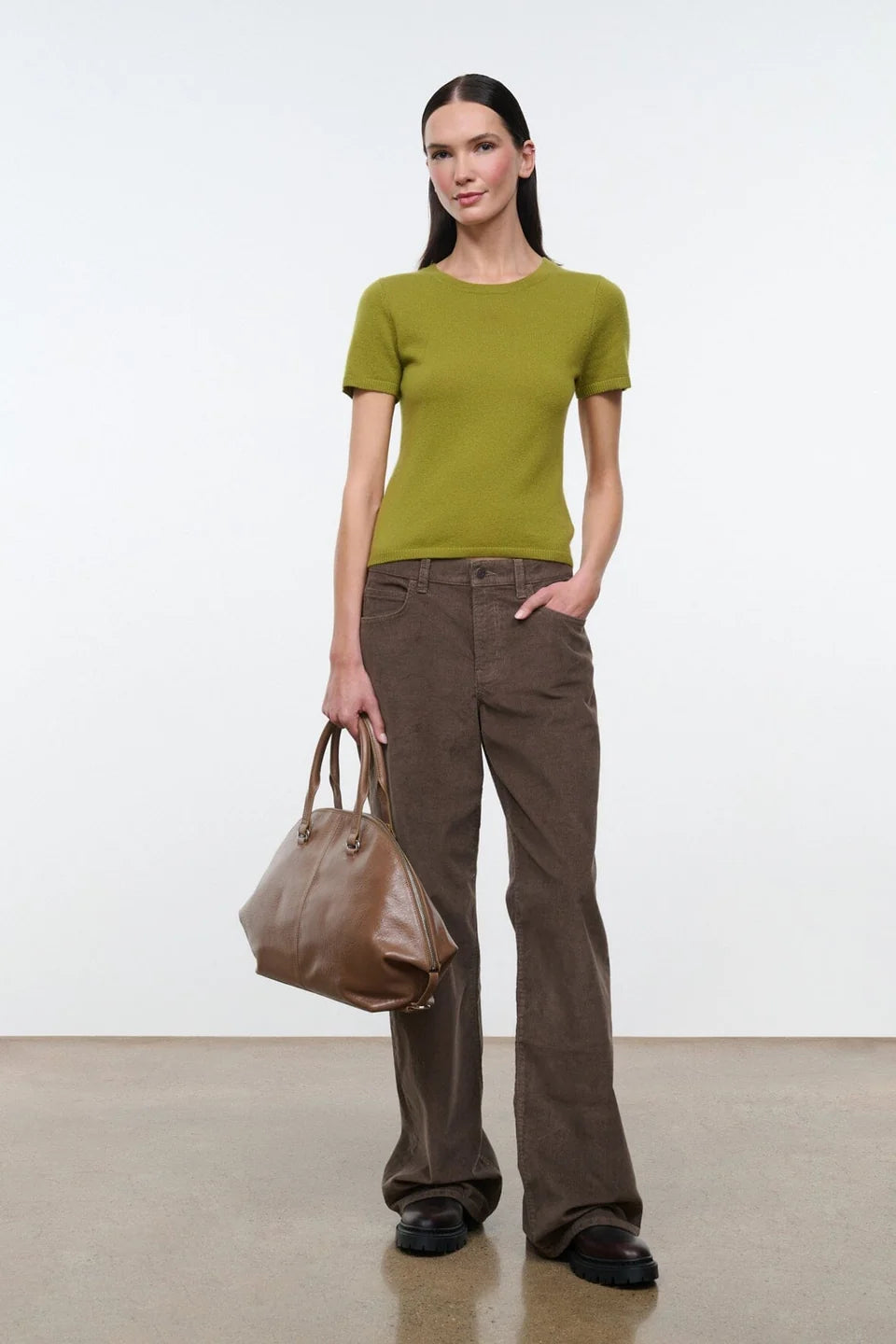 Easy Cashmere Tee - Kelly Green
