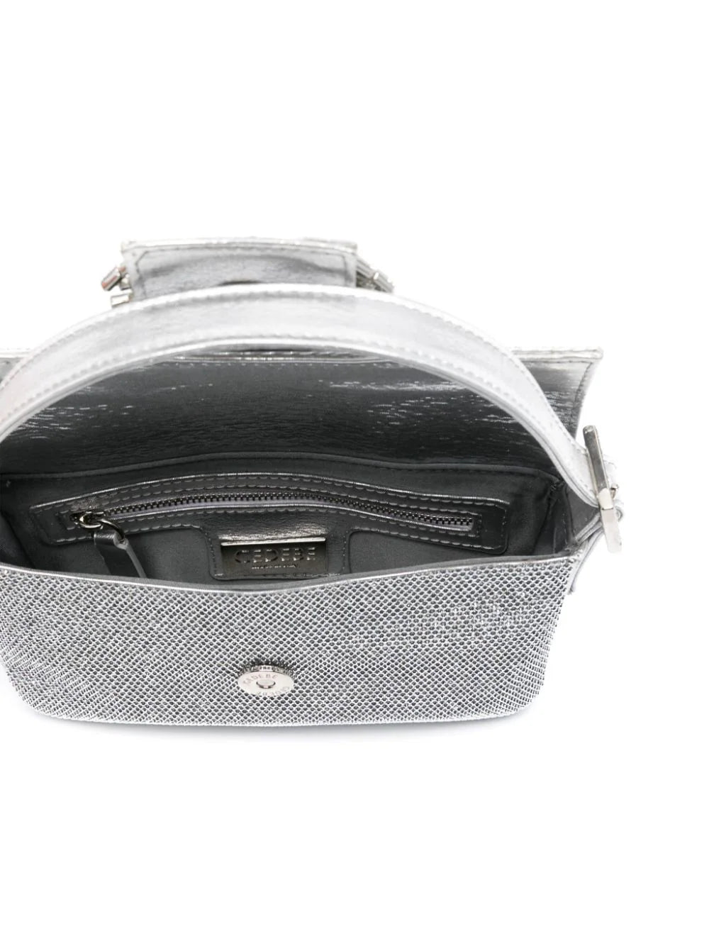 Mini Habibi Small Crystal Bag - Silver