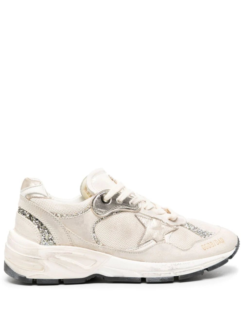Running Dad Sneaker - Cream/Gold/Silver
