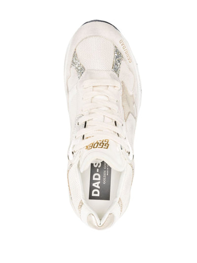 Running Dad Sneaker - Cream/Gold/Silver