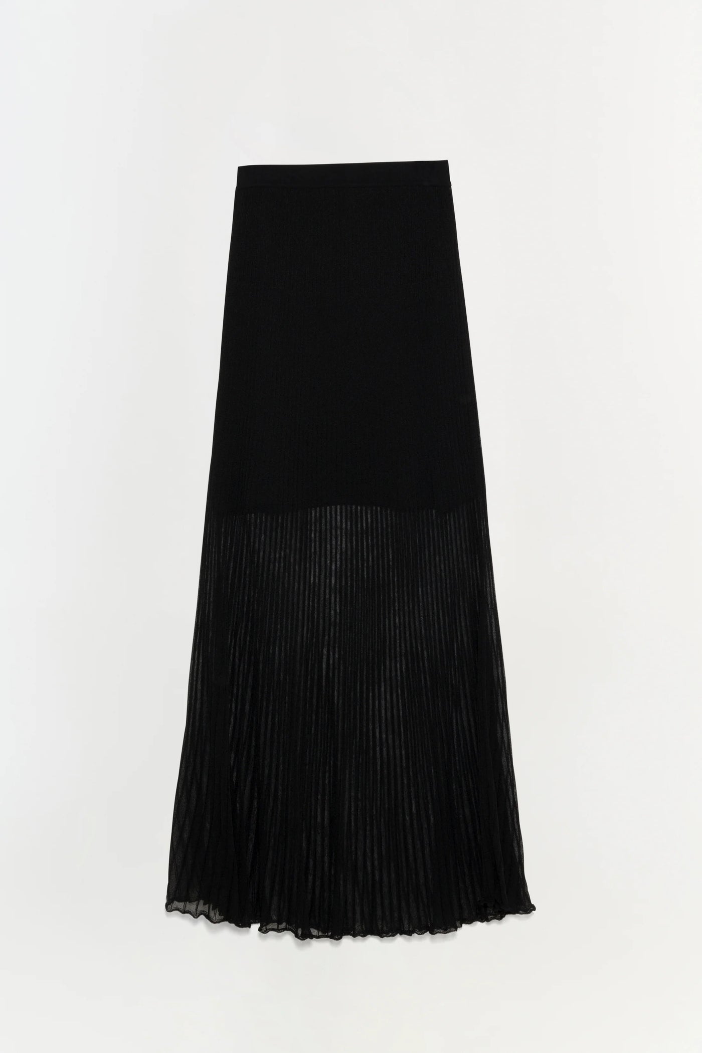 Gennie Knit Midi Skirt - Black