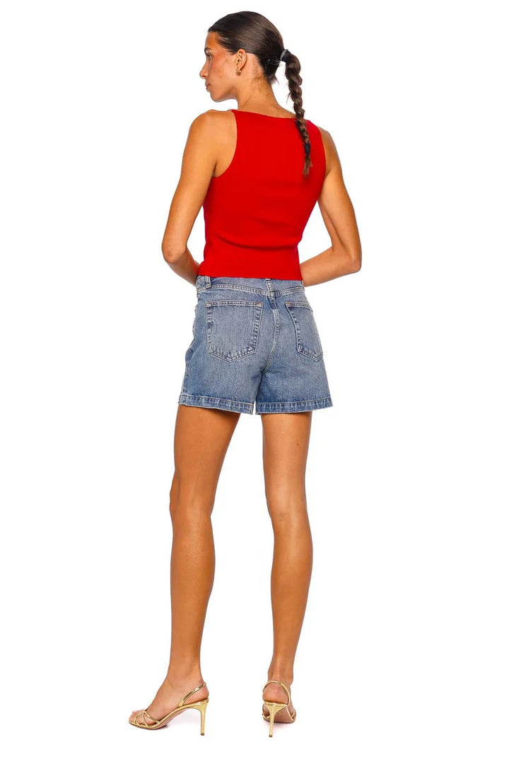 Georgette Top - Red