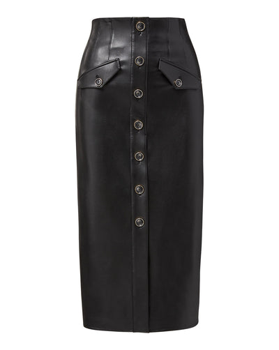 BARRIE VEGAN LEATHER SKIRT