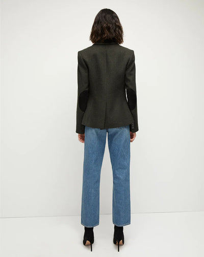 Somner Herringbone Dickey Jacket - Loden Black
