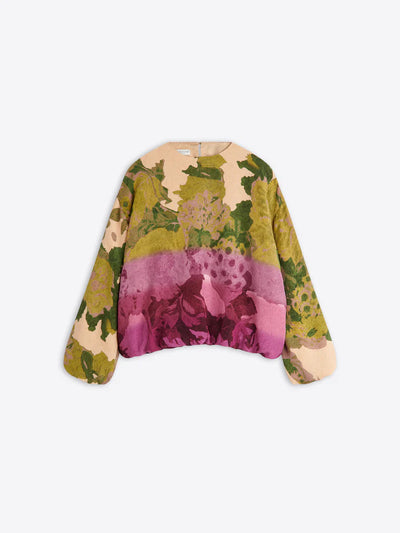 Jacquard Cocoon Top - Poppy Bouquet
