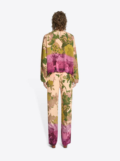Jacquard Cocoon Top - Poppy Bouquet