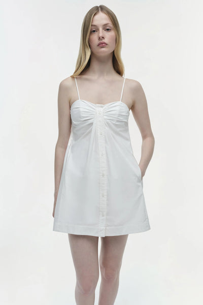 Kendall Cotton Mini Dress - White