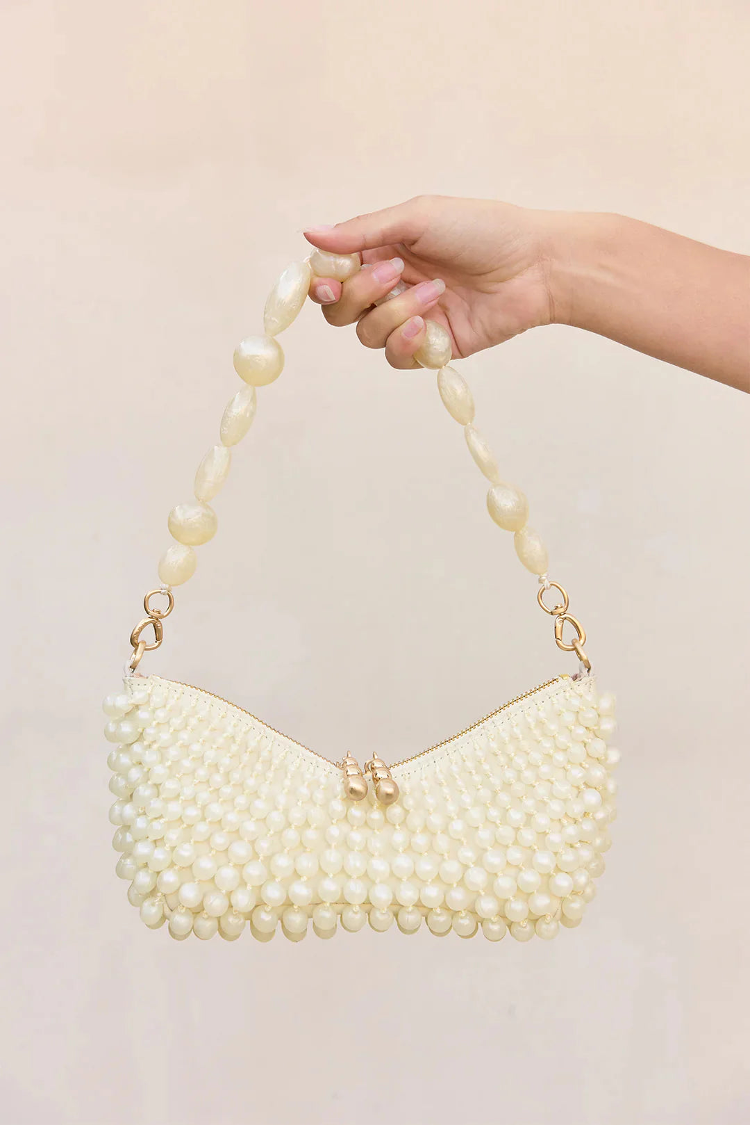 MERCIER CLUTCH - Ivory