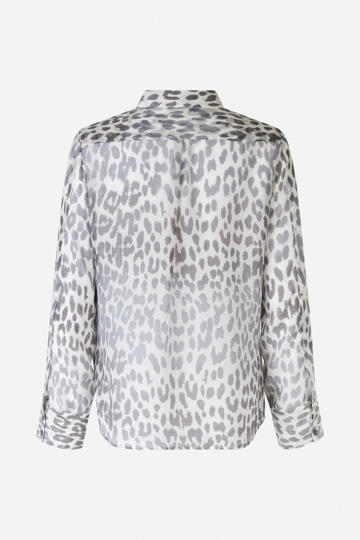MIRANDA SHIRT - Grey Office Leopard