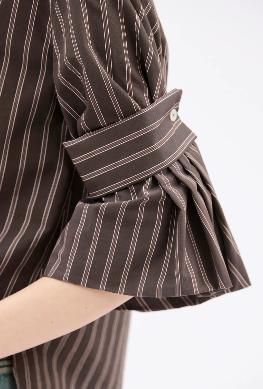 Men's Stripe Shirt - Brown Stripe
