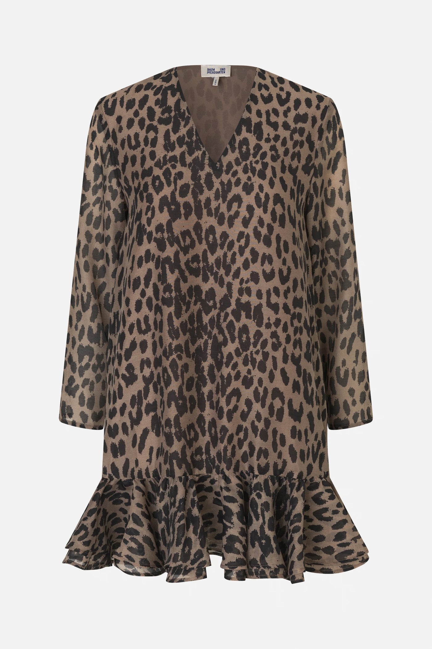 AGNEL Dress - Camel Leopard