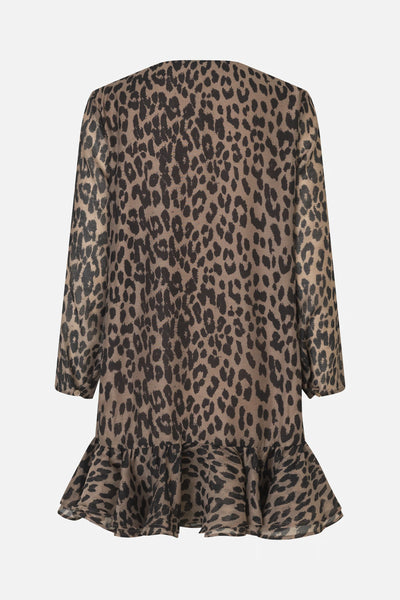 AGNEL Dress - Camel Leopard