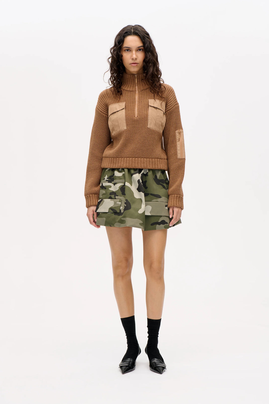 CLYDE Sweater - Mocha/Camel