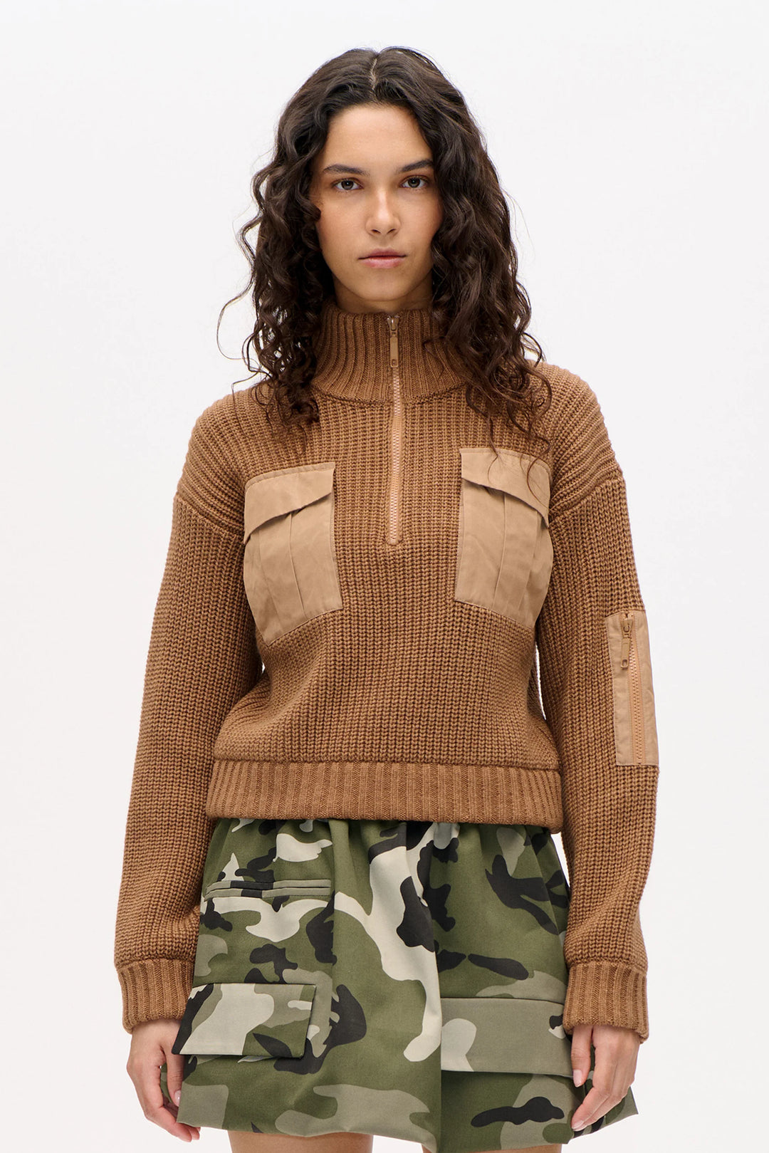 CLYDE Sweater - Mocha/Camel