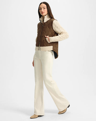 Patra Knit-Sleeve Quilted Jacket - More Colors Available