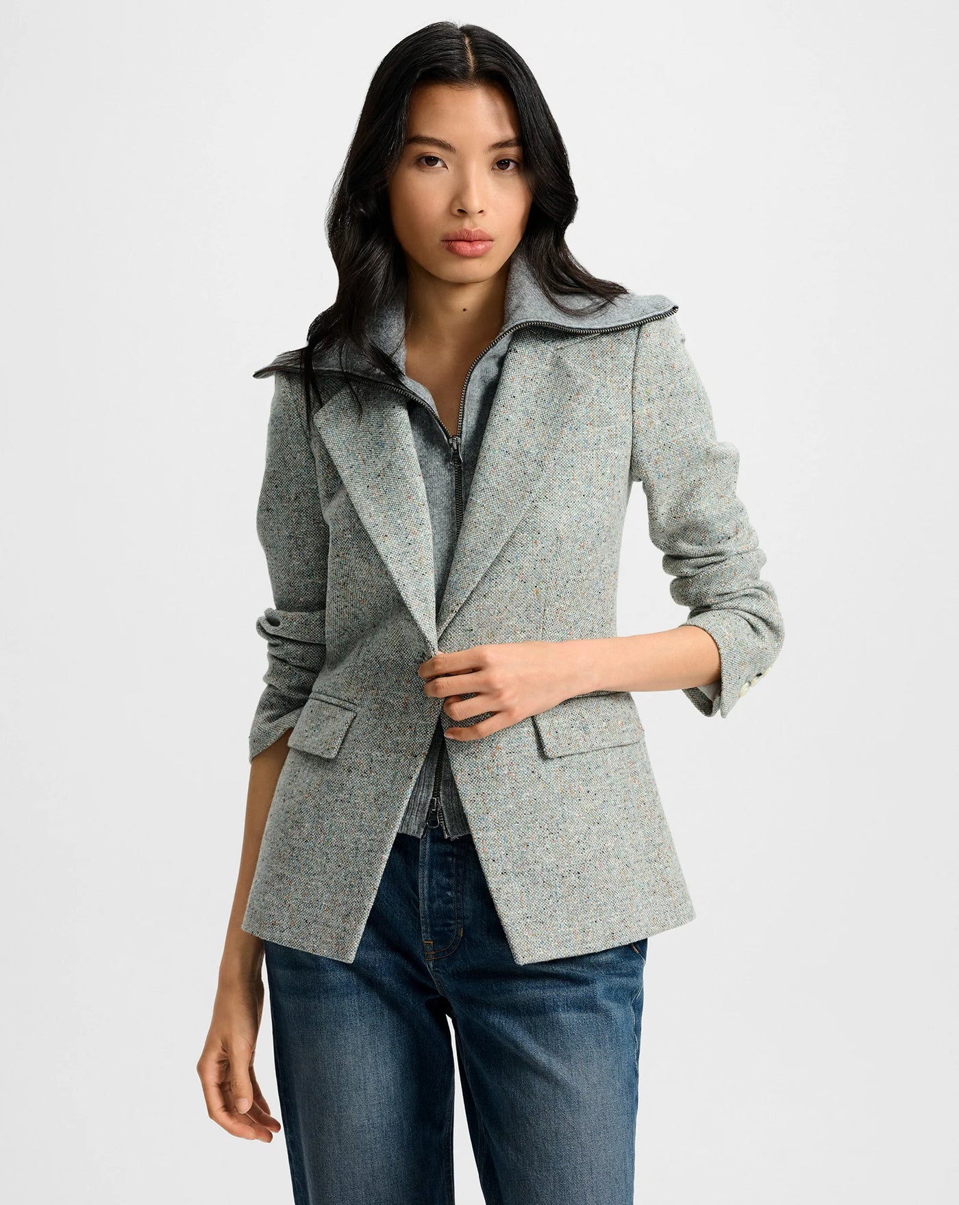 Healy Dickey Jacket - Antique Blue Melange