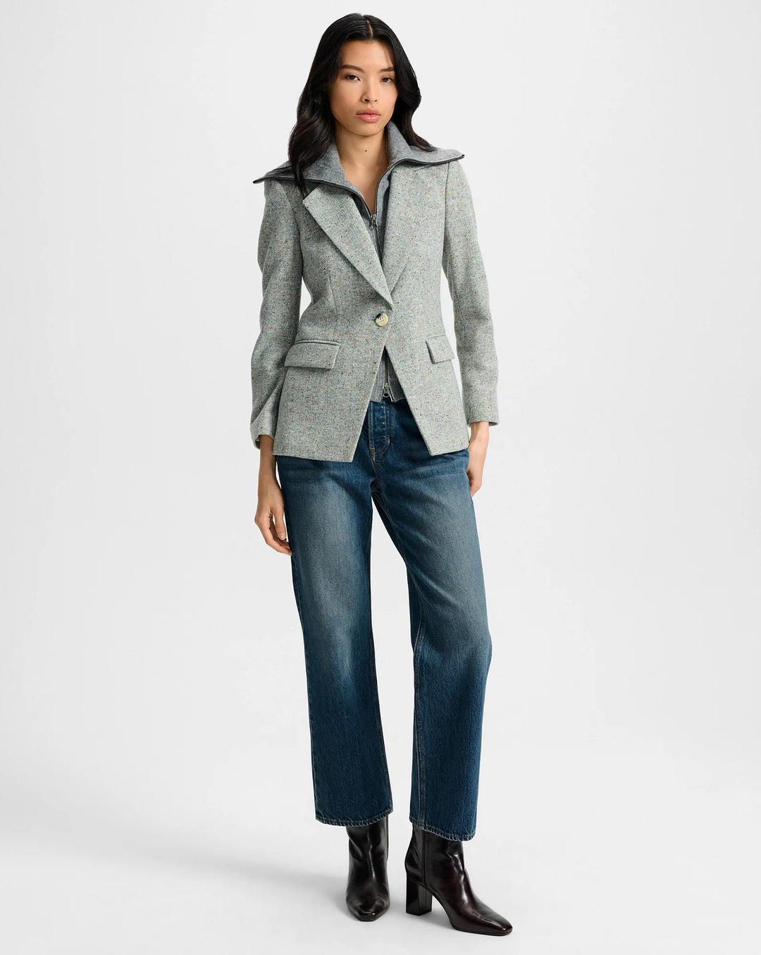 Healy Dickey Jacket - Antique Blue Melange