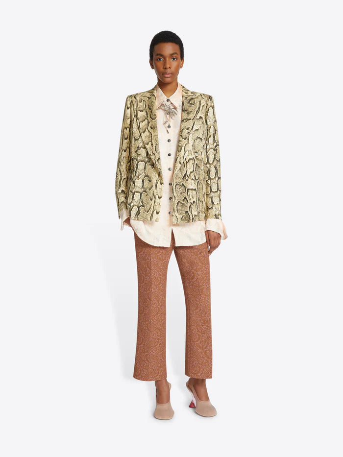 Jacquard Blazer - Beige