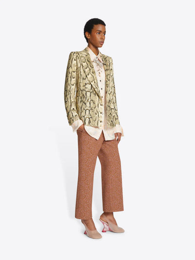 Jacquard Blazer - Beige