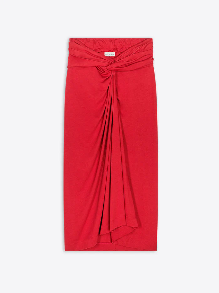 Knotted Jersey Skirt - More Colors Available
