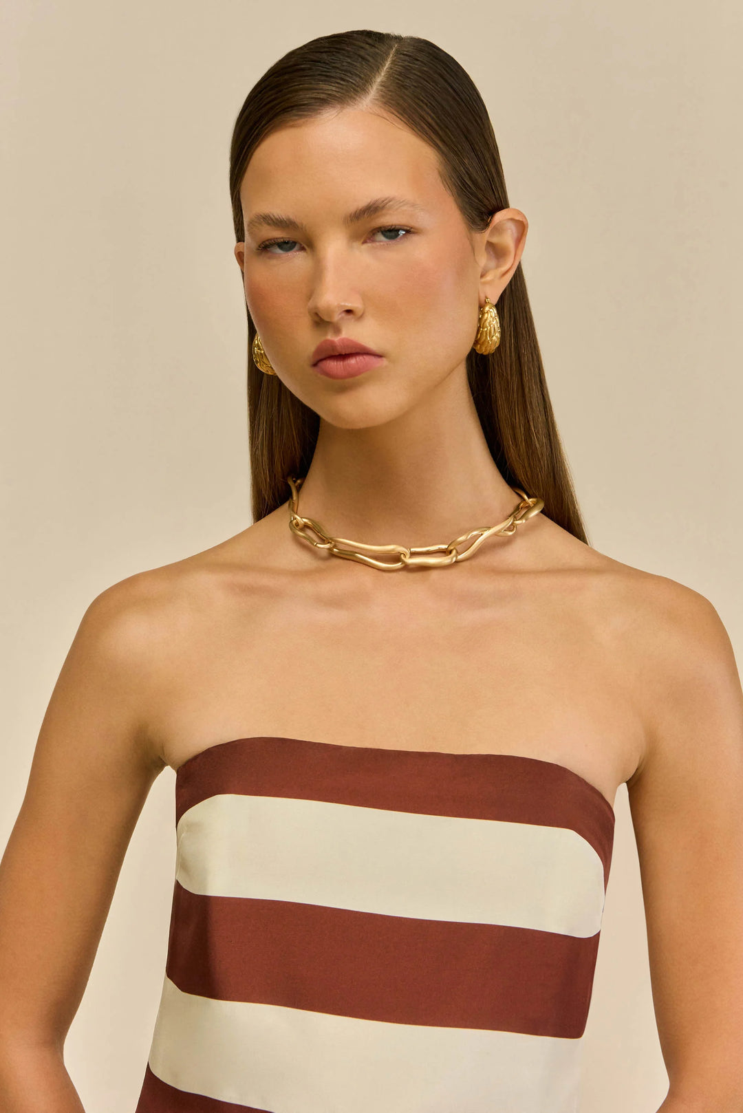 RHETT TOP - Large Saddle Stripe