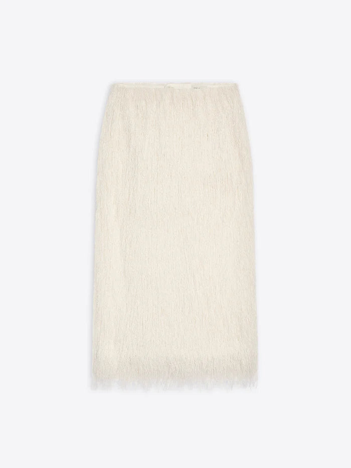 Fringed skirt - White